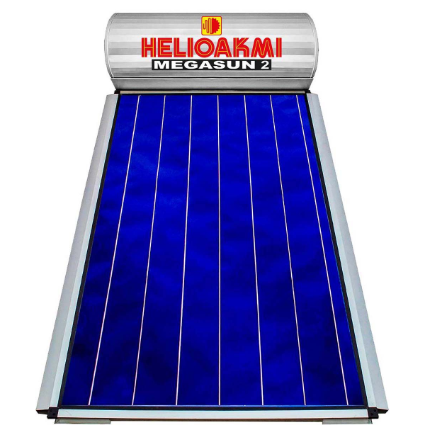 HELIOAKMI MEGASUN 2 Ηλιακός Θερμοσίφωνας Glass 120lt Διπλής Ενέργειας - 2.1τ.μ. Επιλεκτικός